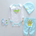 Blue Happy Crocodile Printed Lovely Doll Clothes for 20-22 Inches Reborn Dolls