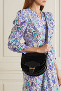 ISABEL MARANT Botsy leather-trimmed suede shoulder bag