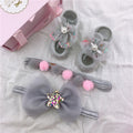 Cute Headbands and Socks 3-Piece Set for 17-24 inches Reborn Dolls