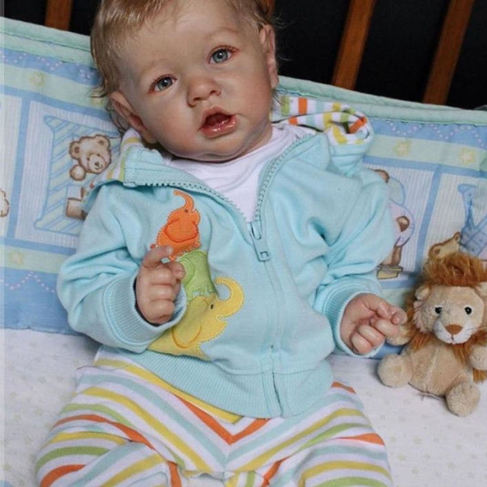 22'' RealisticLifelike Newborn Hawn Reborn Baby Doll Boy Toy