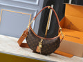 LOUIS VUITTON Looping Brown M12939 Monogram Bag 11 x 5.9 x 2.8 in