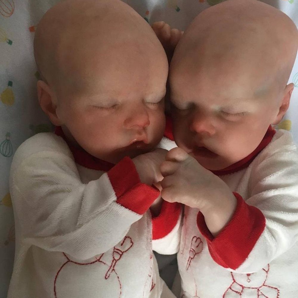 17'' Real Lifelike Twins Tamika and Gaborne Reborn Baby Doll Girl Toy