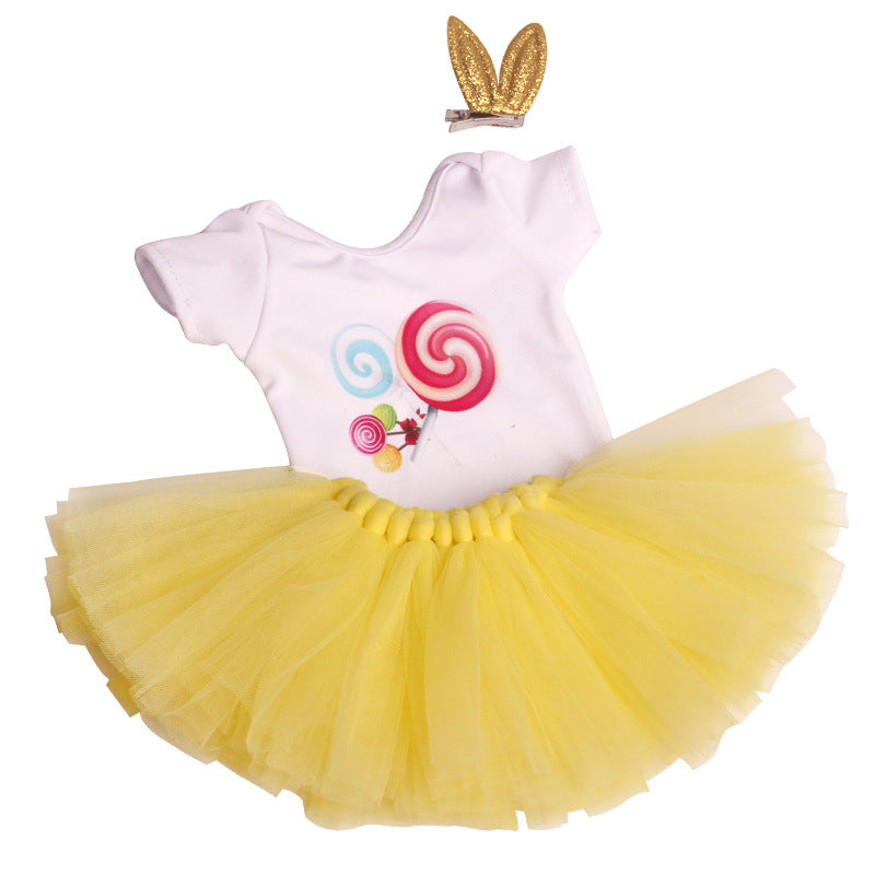 18 inch American Girl  T-shirt and Skirt With Hairpin