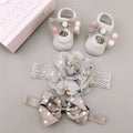 Lovely Headbands and Socks 3-Piece Set for 17-24 inches Reborn Dolls