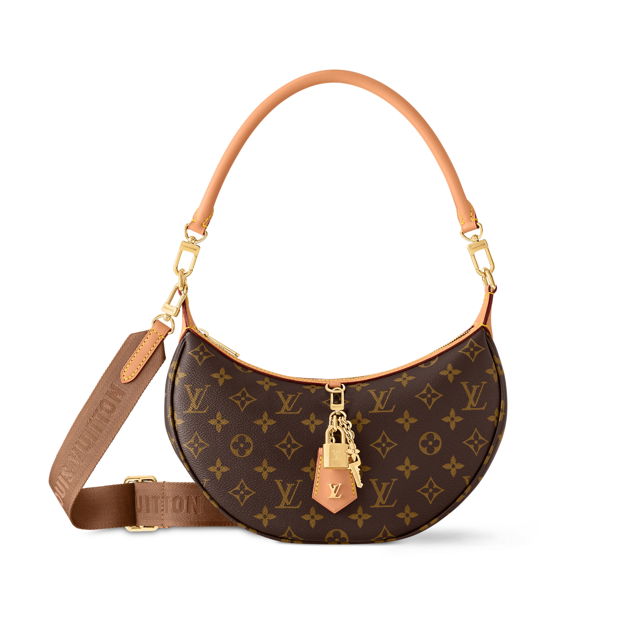 LOUIS VUITTON Looping Brown M12939 Monogram Bag 11 x 5.9 x 2.8 in