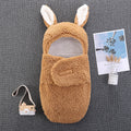 Plush Big Ears Baby Sleeping Bag For 16-24 Inches Reborn Dolls